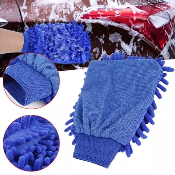 Car Wash Gloves Chenille Coral Fleece Gloves Washing Wiper Car Cleaning Towel