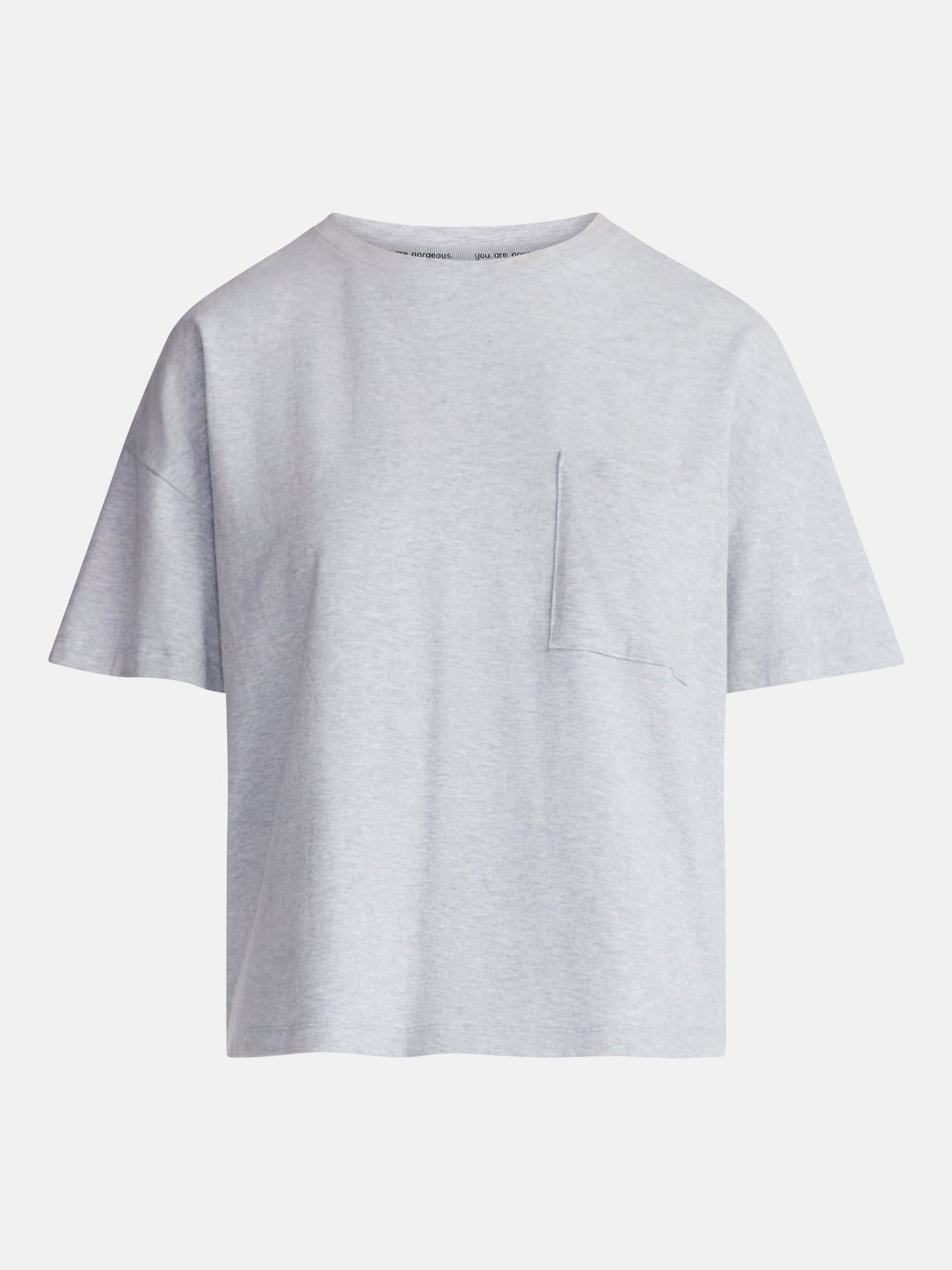 Joyspun Women’s Cotton-Blend Sleep Lounge Top with Short Sleeves, Sizes S-3X