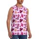 thumbnail image 2 of Fotbe Retro Cowgirl Men's Camiseta sin Mangas Estampada para Hombres, Playera Casual para Gimnasio, Entrenamiento, Playa-Large, 2 of 7