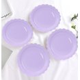 thumbnail image 5 of 50 Pieces Light Pink Paper Plates 7 Inch Pink Scalloped Plates Disposable Dinner Plates for Wedding Baby Shower Birthday Party Dessert Plates, 5 of 14