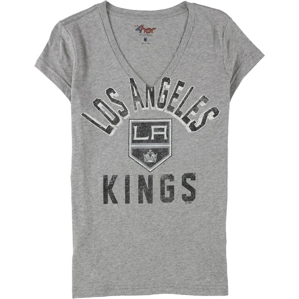 Camiseta gráfica para mujer G-III Sports Los Angeles Kings gris mediana