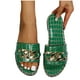 thumbnail image 4 of Amzcrzy Zapatos de mujer,Zapatos de mujer,Zapatillas de mujer, Sandalias planas de mujer, sandalias de playa para mujer, zapatillas casuales antideslizantes de verano Sandalias Mujer Zapatillas De Ca, 4 of 4