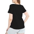 thumbnail image 2 of POSESHE Plus Size Women's Cotton Essential T-shirt, M-5XL, 2 of 6