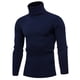 thumbnail image 1 of Suéter de cuello alto de moda con base de tiras verticales Suéter de cuello alto informal popular Suéter de gran tamaño para correr para hombres Cantidad, 1 of 5