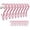 Pink 24pcs, variant on ABCISI Hanging Hook Clips, 24 Pack Spring-Loaded Closet Organizer Hangers with Non-Slip Clamp for Scarves, Towels, Socks, Gloves, and Small Clothing, Pink, 5.23 x 2.71 in