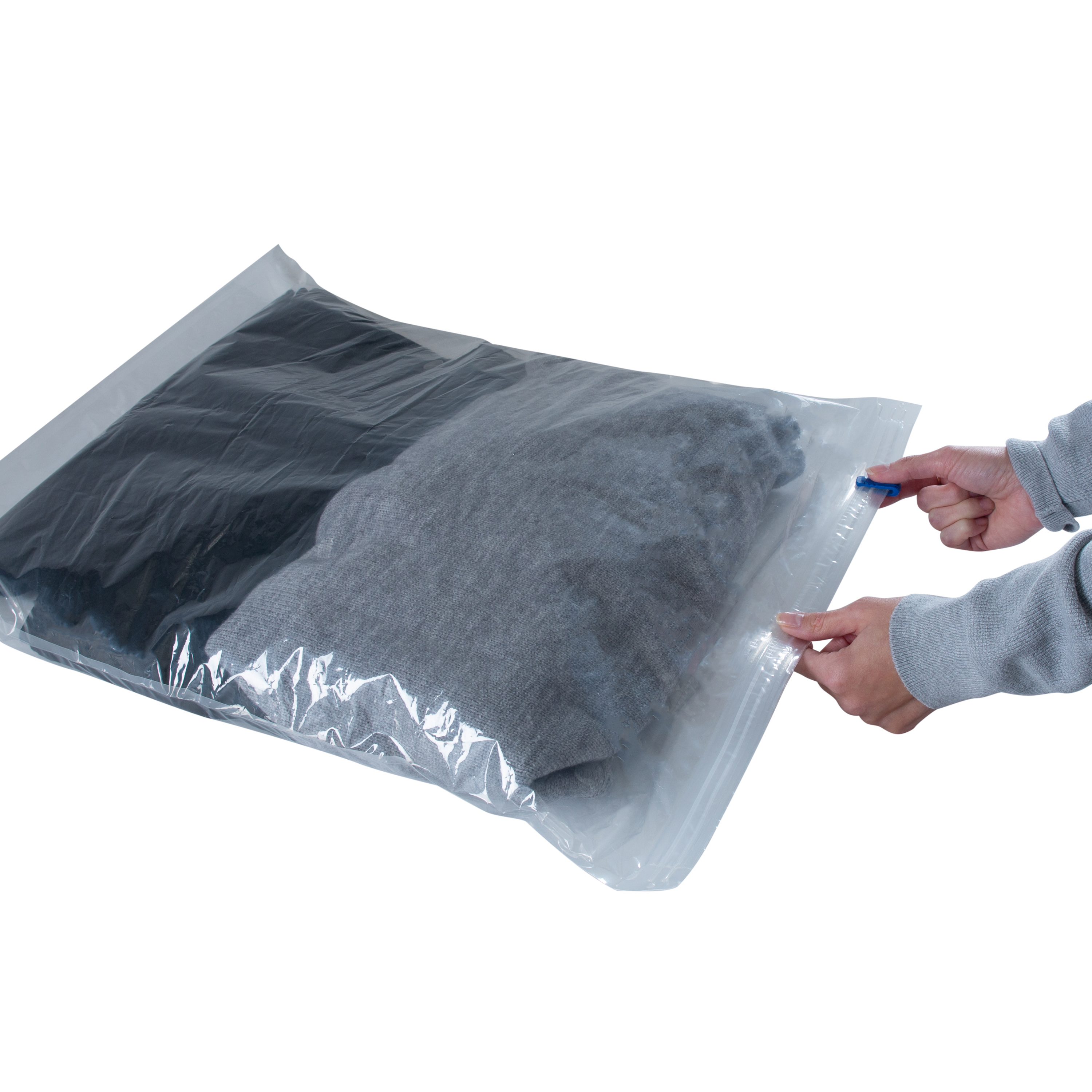 G-Force Deluxe 8 Piece Roll & Pack Compression Bags in Clear