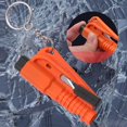 thumbnail image 5 of JIhuahe Emergency Car Escape Tool Keychain with Window Breaker, Seatbelt Cutter, Safety Whistle, Universal Automotive Glass Shatter Device for All Vehicles,Orange, 5 of 7