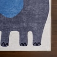 thumbnail image 5 of nuLOOM Zia SplashGuard Graphic Machine Washable Area Rug, 3' x 5', Zia White Multicolor, 5 of 11