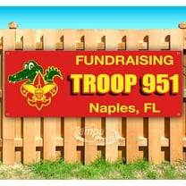 Fundraising Troop 951 13 oz Vinyl Banner With Metal Grommets
