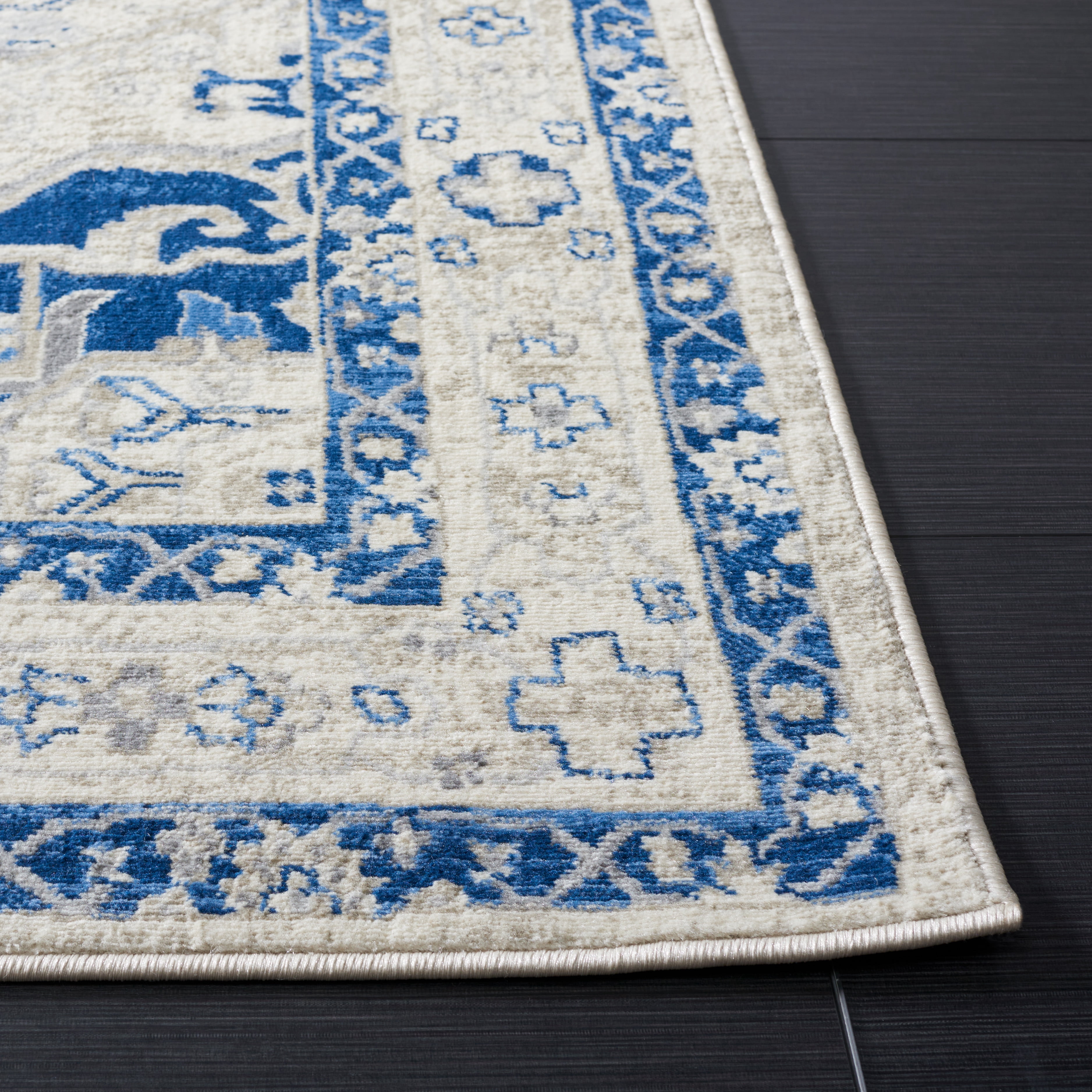 SAFAVIEH Brentwood Ezra Oriental Area Rug, Beige/Blue, 8' x 10'