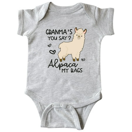 

Inktastic Granma s You Say Alpaca My Bags Gift Baby Boy or Baby Girl Bodysuit