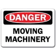 thumbnail image 1 of Signe de Danger - Moving Machinery - 10 "X 14" OSHA Signe de Sécurité, 1 of 1