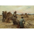 thumbnail image 3 of Léon Augustin Lhermitte 14x11 Black Modern Framed Museum Art Print Titled - The Harvesters (1888), 3 of 5