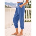 thumbnail image 5 of AURA Women Summer Jogger Pants Drawstring Ankle Length Elastic Waist Casual Fit 2025 S-3XL, 5 of 7