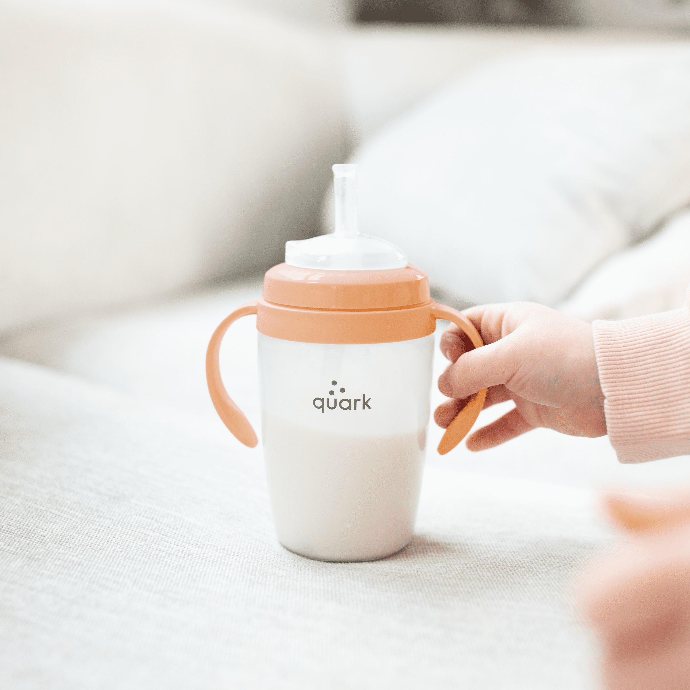 Quark BuubiBottle Hybrid Combo Feeding Baby Bottle Gift Set - BPA Free, 0m+, Orange