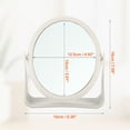 thumbnail image 3 of Unique Bargains Plastic Makeup Mirror Double Sided Round Makeup Mirror Rotating Mirror Beauty Mirror for Women Beige, 3 of 7