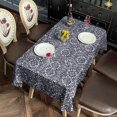 thumbnail image 2 of Boho Bohemia Flower Rectangle Tablecloth 60"x120",Waterproof Polyester Rectangle Table Cloth, Wipeable Spillproof Polyester Tablecloth for Dining, Camping, Indoor and Outdoor, 2 of 6