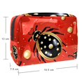 thumbnail image 5 of Seven Starred Iadybird Waterproof Printed Cosmetic Storage Bag with Zipper - Lightweight, Large Capacity Travel Pouch for Ladies and Girls, 5 of 6