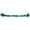 Blue, variant on Cashel Blue Beaded Rope Halter with9ft Lead