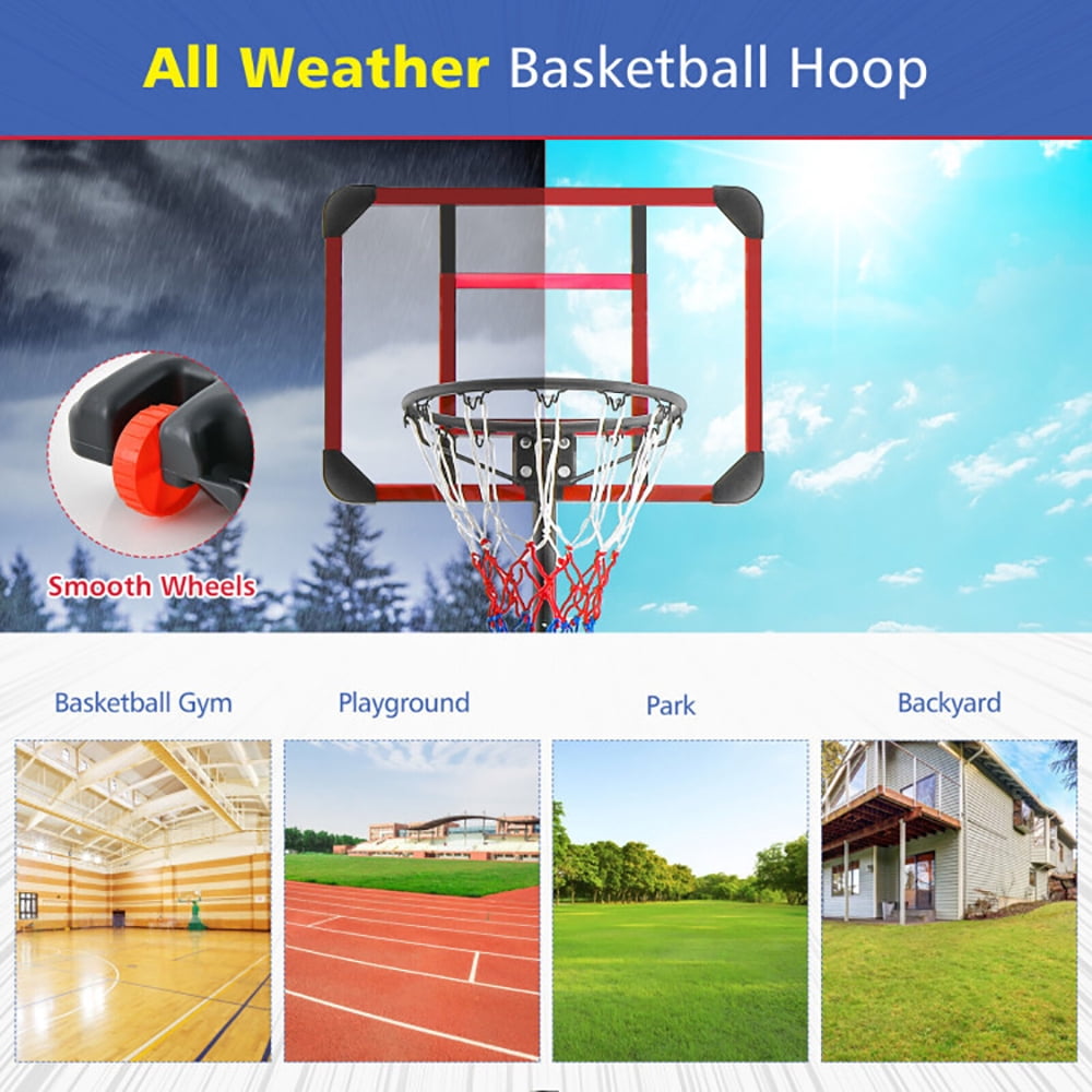 Kadyn Basketball Hoop,Basketball Hoop System, Basketball Stand System,Basketball Rack,Basketball Hoop Stand 5 Feet-6.8 Feet Height Adjustable