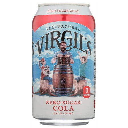 Virgil'S Rootbeer Soda Zero Sugar Cola, 6/12 Fz