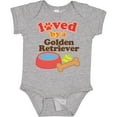 thumbnail image 3 of Inktastic Golden Retriever Loved by a Boys or Girls Baby Bodysuit, 3 of 5