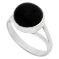 thumbnail image 3 of Natural Black Onyx - Brazil 925 Sterling Silver Ring s.9 Jewelry R-1005 SDR249176, 3 of 5