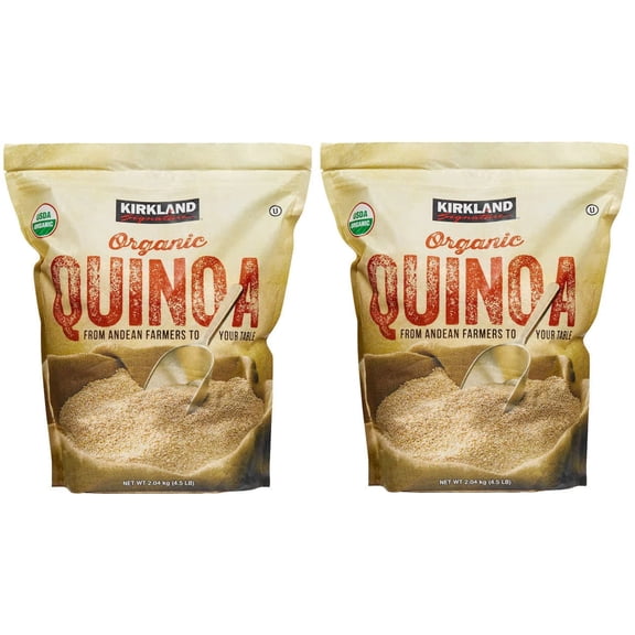 2 Packs Kirkland Signature Organic Quinoa 4.5 LB Each Pack
