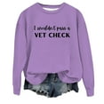 thumbnail image 1 of VBARHMQRT Chandails en Molleton d'Halloween pour Femmes Sweat à Capuche Décontracté Col Rond Imprimé Lettres Anglaises Humoristiques, 1 of 3