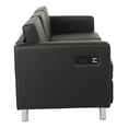 thumbnail image 2 of Office Star Products Atlantic Sofa with Dual Charging Station in Dillon Black Fabrics K/D, 2 of 4