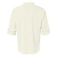 thumbnail image 4 of Mens Spring Summer Loose Body Suit Men Stand Solid Pocket Long Short Shirt Sleeve Pullover Shirt Button Down Shirt Large Mesh Dragon Button Shirts Men, 4 of 5