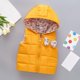 thumbnail image 3 of Gibobby Abrigos de invierno para niños y niñasNiños Niñas Sin Mangas Invierno Bowknot Color Sólido Chaleco De Lana Chaqueta Abrigo Caliente Outwear(Amarillo, 12-18 Meses), 3 of 4