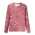 thumbnail image 4 of Kaemgyyd Tops for Women Trendy Sequin Crew Neck Long Sleeve Sparkle Shirt 2025 Spring Glitter Party Blouse Clubwear, 4 of 4