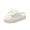 White, variant on Women's Fuzzy Slippers, Cute Bow House Shoes, Plush Warm Memory Foam Scuff Slippers, Non Slip Cozy Indoor Shoes Winter