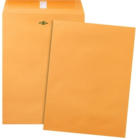 Clasp Envelopes 5x7.5, 50 Pack Clasp and Gummed Closures for Storing or Mailing, Brown Kraft Manilla Envelopes with Clasp Closure and Gummed Seal for Business, Legal, Office, Home and School