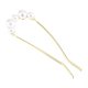 thumbnail image 1 of Ofertas Únicas 1 Pc Horquillas en forma de U con Perlas Clip para Peinados para Mujeres y Niñas 4.33"x1.57"x0.47" Tono Dorado, 1 of 5