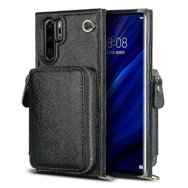 Funda tipo cartera para Huawei P30 Pro con tarjetero y correa para el hombro para mujer p202411261300