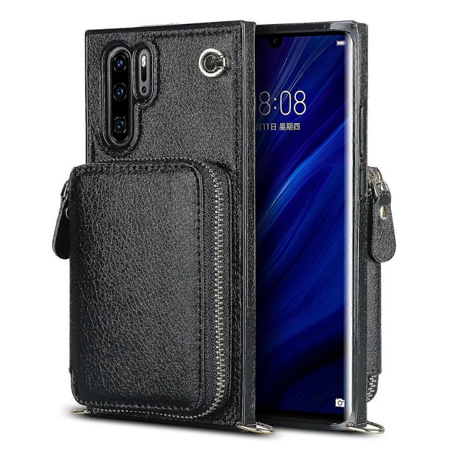 Funda tipo cartera para Huawei P30 Pro con tarjetero y correa para el hombro para mujer p202411261300