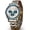 gold&white, variant on Men's Two-Tone Stainless Steel Chronograph Watch - Blue Dial Luminous Waterproof Calendar Business Sport Quartz Wristwatch