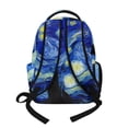 thumbnail image 3 of Xixirimido Starry Night Print 17" Kids Backpack for Boys Girls Large School Bags for Middle/High School Students Multi-pocket Book Bag for Elementary, 3 of 8