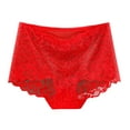 thumbnail image 2 of Fesfesfes Panties For Women Solid Color High Waisted Mesh Breathable And Sexy Lace Hollow Underwear Panties, 2 of 6