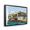 thumbnail image 3 of Designart 'Impression Old Houses On The Island of Mykonos Greece' Nautical & Coastal Framed Canvas Wall Art Print, 3 of 5
