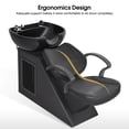 thumbnail image 6 of BarberPub Ceramic Bowl Shampoo Chair Backwash Sink Chair for Salon Beauty Spa Unit Station 9020, 6 of 8