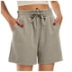 thumbnail image 2 of MKLEKYY Pantalones Cortos Deportivos para Mujer, Modernos Pantalones Cortos de Verano con Cordón, Cómodos y con Bolsillos, Ropa Informal Holgada para Vacaciones y Playa., 2 of 4