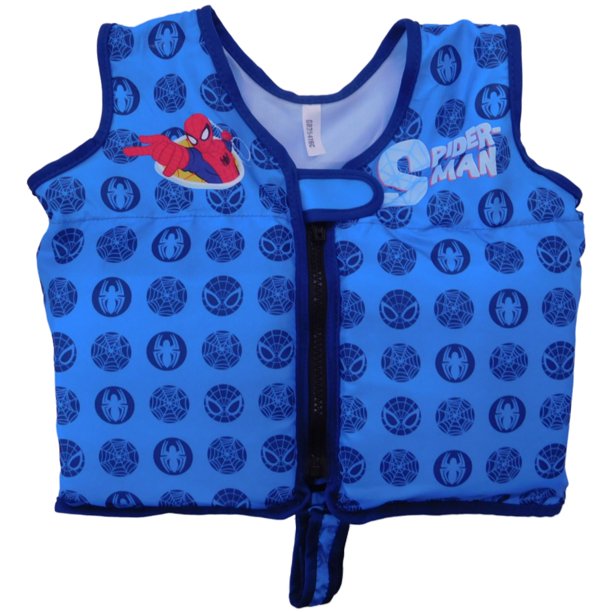 Swimways Toddler Kids Spiderman Swim Vest Polywog Flotation Suit Ages 2
