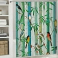 thumbnail image 6 of Orinice  Colorful Bird Shower Curtain Birds on Tree Branch Decorative Bath Curtain  Polyester Fabric Waterproof Bathroom Curtain with 12 Hooks 60x72, 6 of 7