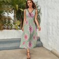 thumbnail image 5 of Vestido De Noche De Lujo Sin Mangas Para Mujer, Floral Vestido De Fiesta, 5 of 5