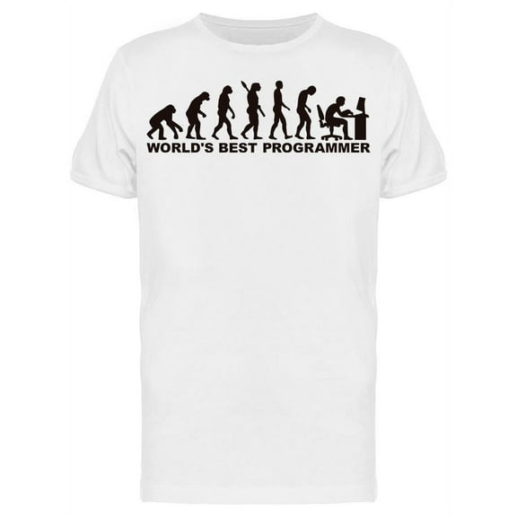 Programmer Evolution T-Shirt Men -Image by Shutterstock, Male XX-Large