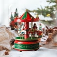 thumbnail image 6 of Aixig Christmas Musical Carousel Carousel Horse Home Decoration 6.3inch (Green), 6 of 6