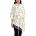 thumbnail image 4 of Cauagu Floral Print Women Wrap Shawl tassels Scarves Retro Scarf 77.6"X28.3", 4 of 8